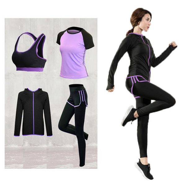 women 4 pieces yoga set sports clothes fitness running set outdoor tracksuit gym training sportswear yoga suit elastic sport, White;red
women 4 pieces yoga set sports clothes fitness running set outdoor tracksuit gym training sportswear yoga suit elastic sport, White;red