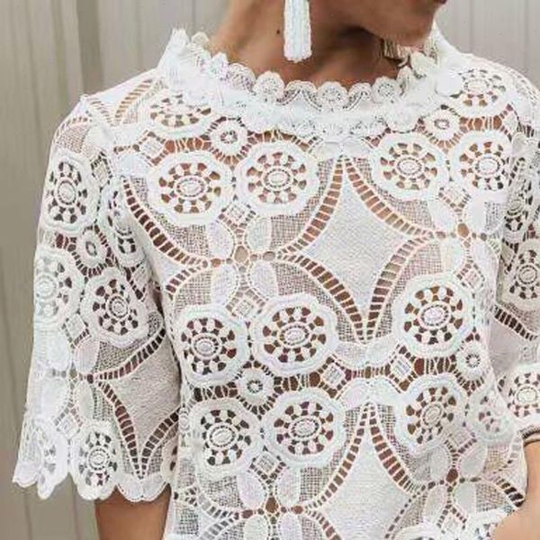 summer fashion lace hollow out blouse crop ladies tee female womens half sleeve shirt blusas femininas pullover, White
summer fashion lace hollow out blouse crop ladies tee female womens half sleeve shirt blusas femininas pullover, White