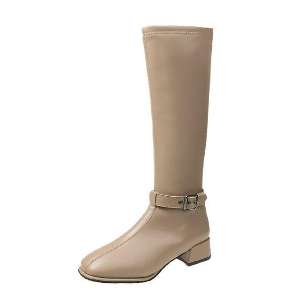 boots women knee high soft pu leather high-heel fashion buckle winter warm woman long beige shoes, Black
boots women knee high soft pu leather high-heel fashion buckle winter warm woman long beige shoes, Black