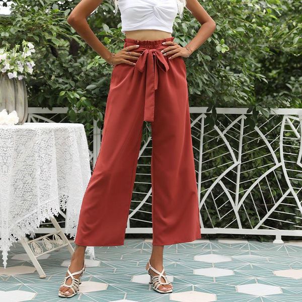 women's pants & capris high waist lace up ankle-length pant red wide leg loose straight flared 2021 summer casual office lady trousers, Black;white
women's pants & capris high waist lace up ankle-length pant red wide leg loose straight flared 2021 summer casual office lady trousers, Black;white