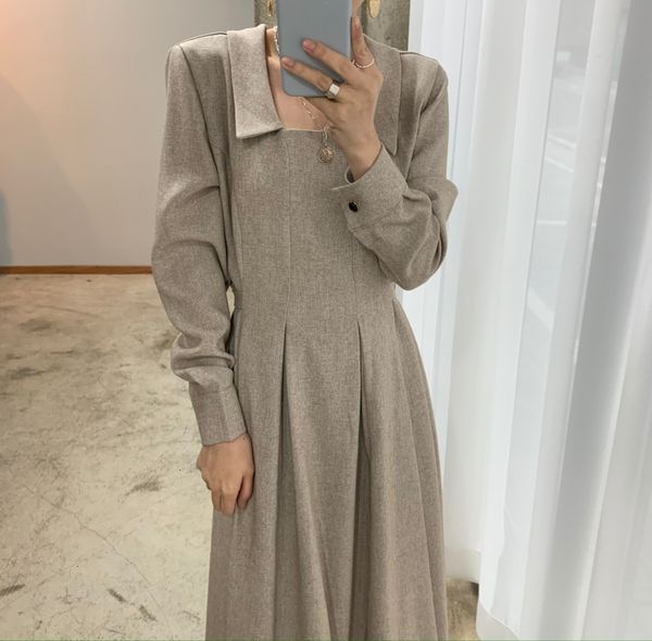 new 2021 spring autumn women vintage office lady long sleeve square collar female elegant t a-line vestidos fashion clothes 1vxx, Black;gray
new 2021 spring autumn women vintage office lady long sleeve square collar female elegant t a-line vestidos fashion clothes 1vxx, Black;gray