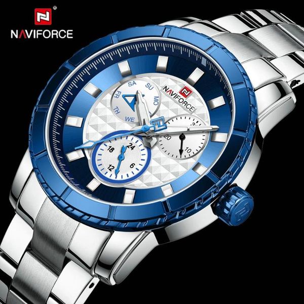 wristwatches naviforce fashion quartz watch men date week 24h display watches stainless steel strap steampunk business wristwatch waterproof, Slivery;brown
wristwatches naviforce fashion quartz watch men date week 24h display watches stainless steel strap steampunk business wristwatch waterproof, Slivery;brown