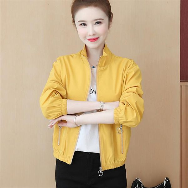 women's jackets 2021 spring autumn fashion short loose zipper stand collar long sleeve letter printing large size female jacket trend h, Black;brown
women's jackets 2021 spring autumn fashion short loose zipper stand collar long sleeve letter printing large size female jacket trend h, Black;brown