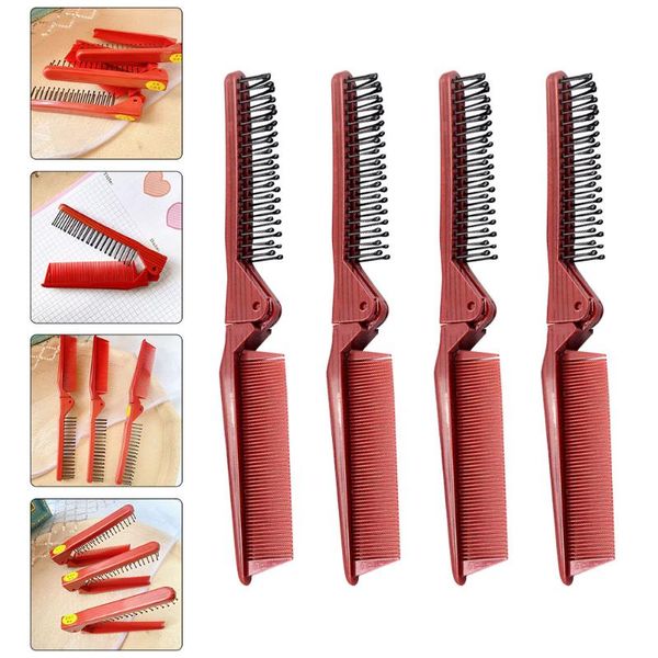 hair brushes 4pcs foldable combs portable folding comb anti-static for travel, Silver
hair brushes 4pcs foldable combs portable folding comb anti-static for travel, Silver