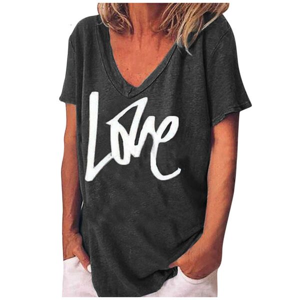 new love women fashion v-neck printing loose plus size short mouwen t-shirt blouse women's clothing summer, White
new love women fashion v-neck printing loose plus size short mouwen t-shirt blouse women's clothing summer, White