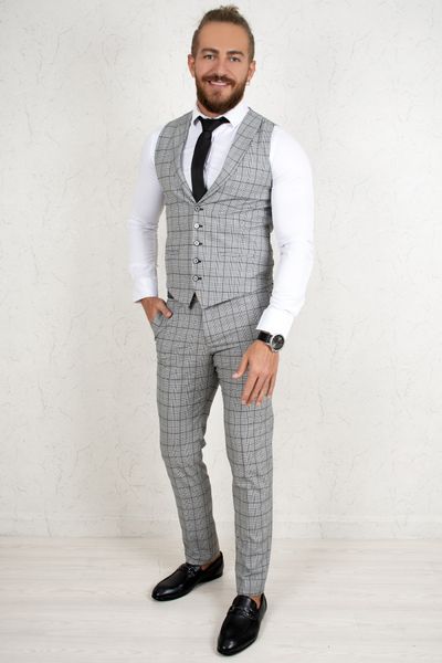 Gray Black Luxury Men Suits Tuxedos Plaid Pattern Tight-fitting Mould Italian Style Groom Business (blazer Pants Vest) 2009051 Ns9e, White;black
Gray Black Luxury Men Suits Tuxedos Plaid Pattern Tight-fitting Mould Italian Style Groom Business (blazer Pants Vest) 2009051 Ns9e, White;black