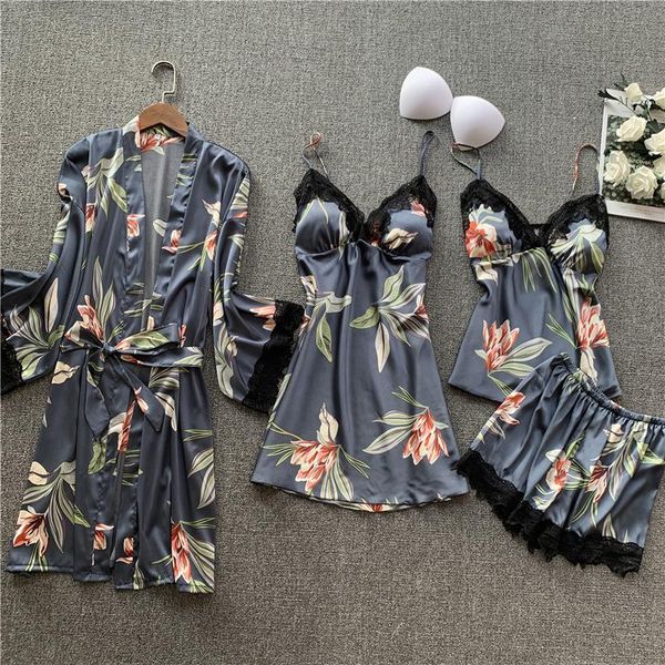 women's sleepwear pajamas set lace robe pink pijama lingerie for women homewear nightdress, Black;red
women's sleepwear pajamas set lace robe pink pijama lingerie for women homewear nightdress, Black;red