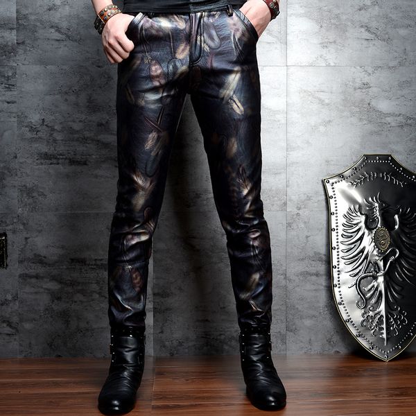 2021 new autumn trendy pant nightclub slim fit motorcycle pantaloni uomo casual trousers men thick warm pu leather pants 6sqg, Black
2021 new autumn trendy pant nightclub slim fit motorcycle pantaloni uomo casual trousers men thick warm pu leather pants 6sqg, Black