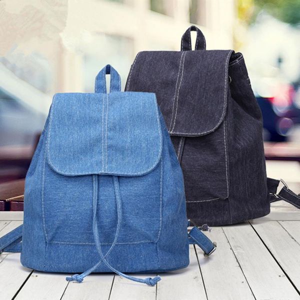 backpack women solid color denim canvas student fashion drawstring school bag casual shoulder bags teenager girl travel rucksack
backpack women solid color denim canvas student fashion drawstring school bag casual shoulder bags teenager girl travel rucksack