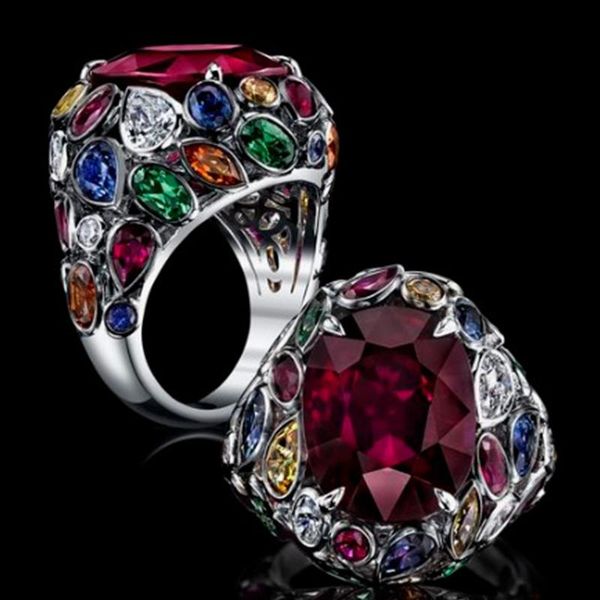 wedding rings exaggerate large multicolor stone ring for women gift luxury jewelry color cubic zirconia bague femme anillos mujer, Slivery;golden
wedding rings exaggerate large multicolor stone ring for women gift luxury jewelry color cubic zirconia bague femme anillos mujer, Slivery;golden