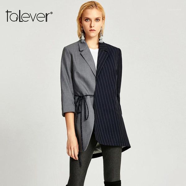 women's suits & blazers fashion autumn patchwork jacket casual striped shawl collar office lady outerwear elegant formal suit talever, White;black
women's suits & blazers fashion autumn patchwork jacket casual striped shawl collar office lady outerwear elegant formal suit talever, White;black