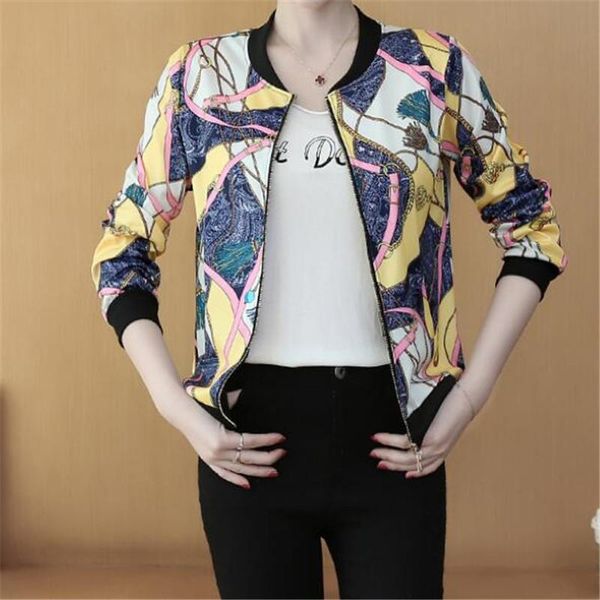 women's jackets plus size women zipper up retro spring 2021 summer print bomber jacket long sleeve basic casual short female clothing, Black;brown
women's jackets plus size women zipper up retro spring 2021 summer print bomber jacket long sleeve basic casual short female clothing, Black;brown