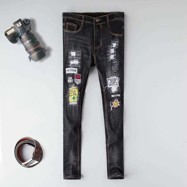 men's jeans ny men fly medium motorcycle denim brand embroidery skull biker animal full length dyng 5qj8, Blue
men's jeans ny men fly medium motorcycle denim brand embroidery skull biker animal full length dyng 5qj8, Blue