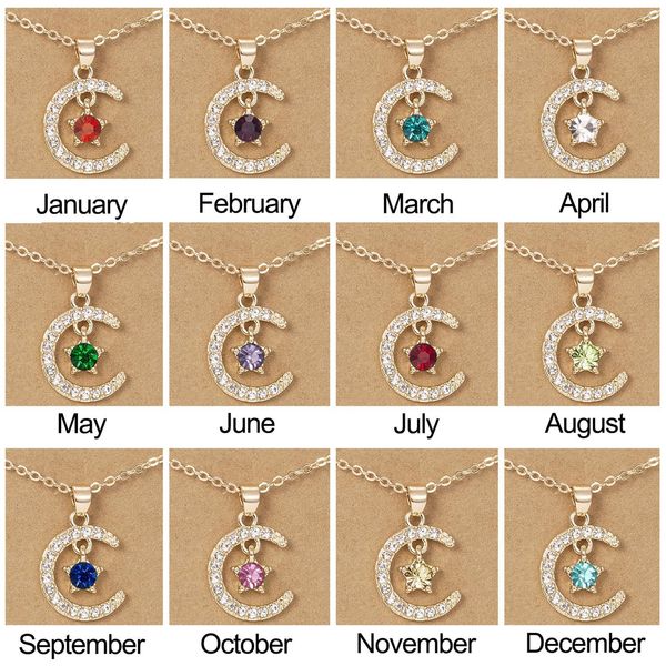 selling december birthstone moon star dogeared pendant paper card necklaces couple necklace clavicle chain, Silver
selling december birthstone moon star dogeared pendant paper card necklaces couple necklace clavicle chain, Silver