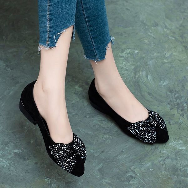 single shoes woman 2022hollow out flock low heelsrhinestone bowtie shoefashion footwarebig sizeblackdropshipping, Black
single shoes woman 2022hollow out flock low heelsrhinestone bowtie shoefashion footwarebig sizeblackdropshipping, Black