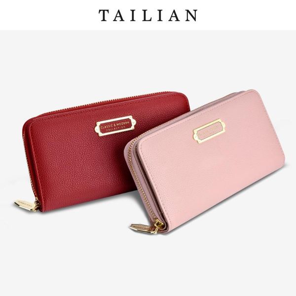 wallets cross-border women's wallet korean-style long large capacity multi-card zipper bag small for women money, Red;black
wallets cross-border women's wallet korean-style long large capacity multi-card zipper bag small for women money, Red;black