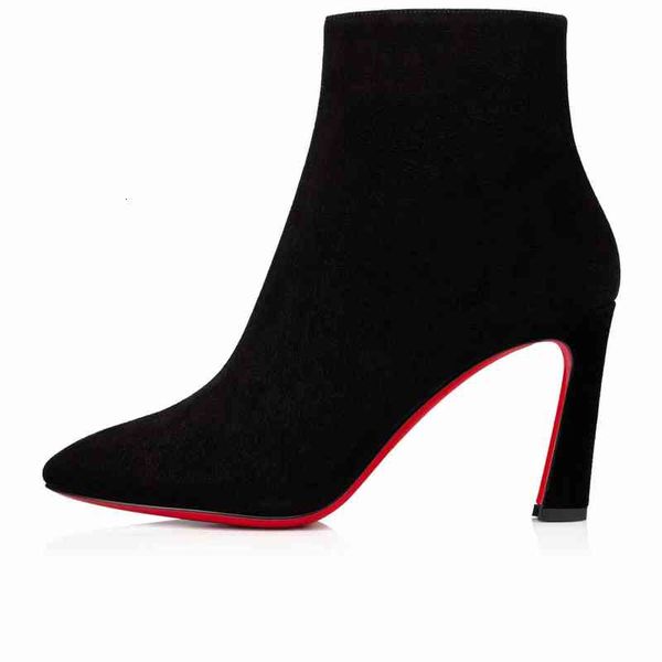 women elegant winter red bottom boots ankle boot chunky heel black genuine leather lady booties wedding party brand sole pump
women elegant winter red bottom boots ankle boot chunky heel black genuine leather lady booties wedding party brand sole pump