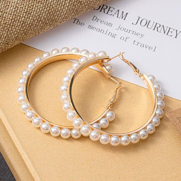 dangle & chandelier 2021 design trendy korean female earrings big round golden pearl for women unique wedding jewelry, Silver 
dangle & chandelier 2021 design trendy korean female earrings big round golden pearl for women unique wedding jewelry, Silver