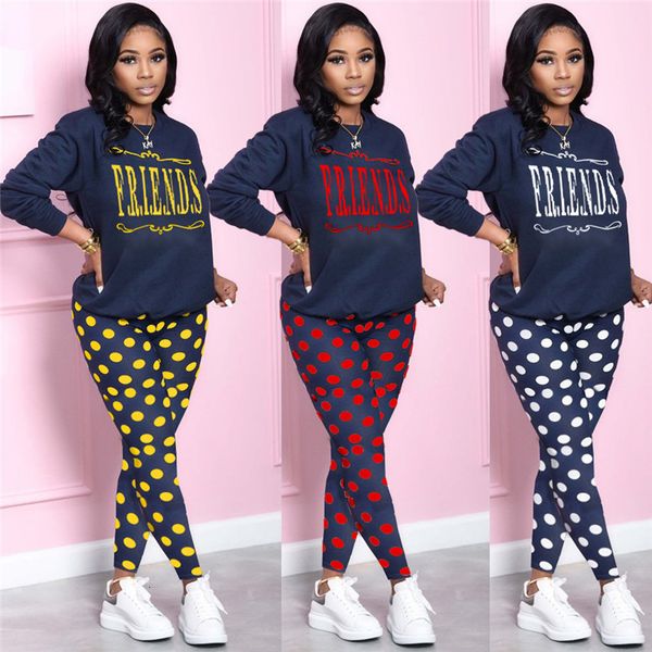 2021 new 2 piece set women sweatsuit letter print sweatshirt dot sweatpants leggings outfit tracksuit fall winter wholesale dropshipping atn, Gray
2021 new 2 piece set women sweatsuit letter print sweatshirt dot sweatpants leggings outfit tracksuit fall winter wholesale dropshipping atn, Gray