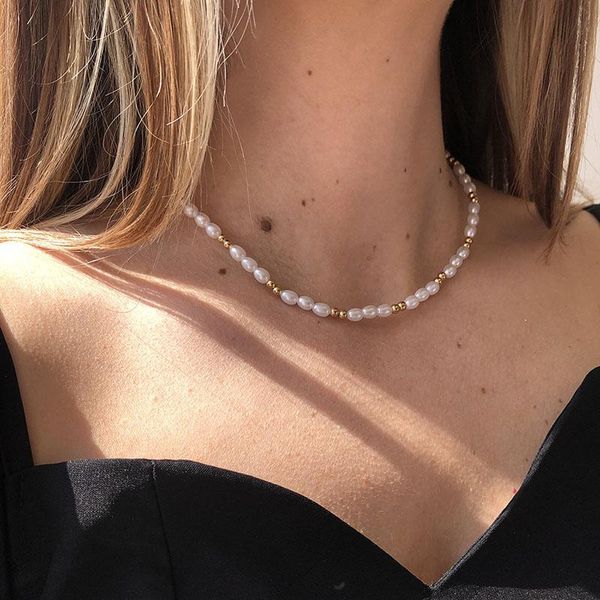 chokers classic pearls necklace collar jewelry for women short chain choker korean fashion girls on the neck, Golden;silver
chokers classic pearls necklace collar jewelry for women short chain choker korean fashion girls on the neck, Golden;silver