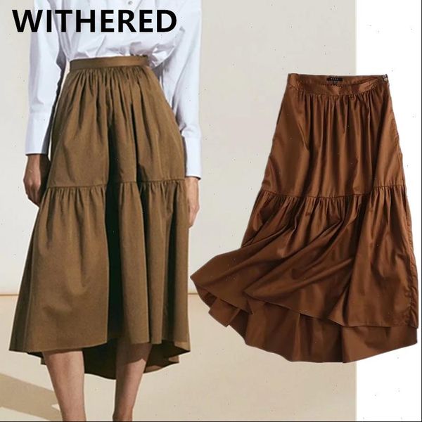 withered faldas mujer moda 2021 england style vintage cascading high waist loose casual asymmetry skirt women long skirts womens, Black
withered faldas mujer moda 2021 england style vintage cascading high waist loose casual asymmetry skirt women long skirts womens, Black