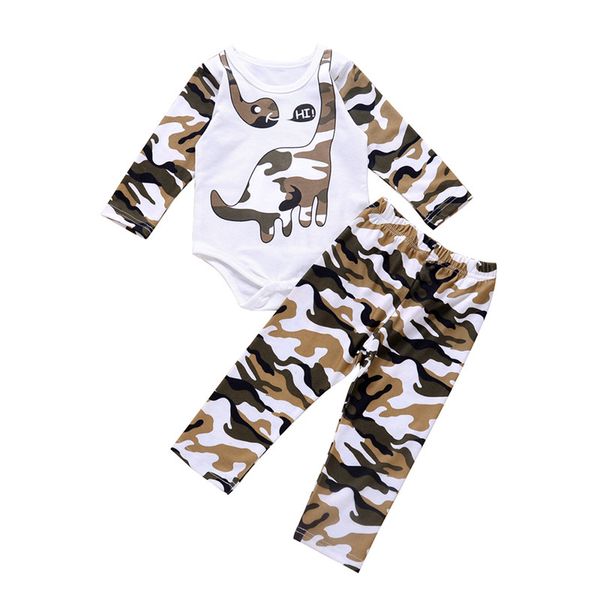 0-24m newborn kid baby boy clothes set long seevel dinosaur cartoon print bodysuit camo pant suit cute sweet cotton outfit, White
0-24m newborn kid baby boy clothes set long seevel dinosaur cartoon print bodysuit camo pant suit cute sweet cotton outfit, White
