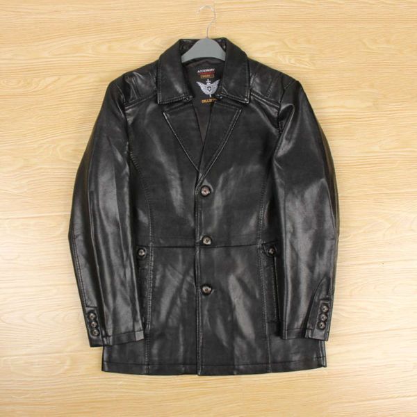 aggressive business style windproof waterproof high end pu gentleman's suit collar coat leather jacket men's wear, Black
aggressive business style windproof waterproof high end pu gentleman's suit collar coat leather jacket men's wear, Black
