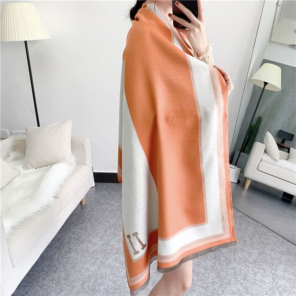 womens scarf fashion designer scarf leopard print luxury elegant color contrast letter h cashmere woolscarfs shawl neck wrap sapeee, Blue;gray
womens scarf fashion designer scarf leopard print luxury elegant color contrast letter h cashmere woolscarfs shawl neck wrap sapeee, Blue;gray