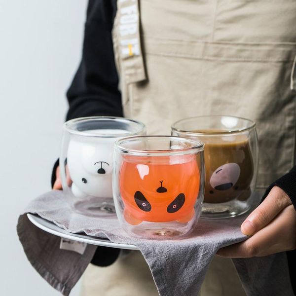 lovely panda double wall glass cup 250ml bear glass mug creative juice heat resistant mug shot
lovely panda double wall glass cup 250ml bear glass mug creative juice heat resistant mug shot