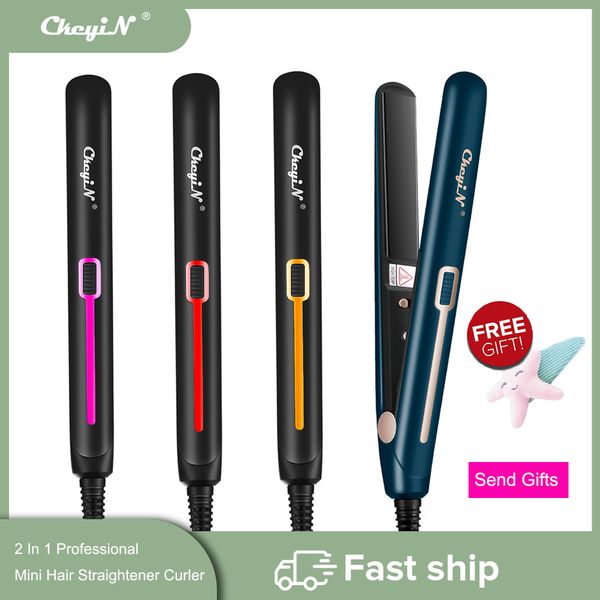 ckeyin 2 in 1 mini hair straightener professional curler fast heat flat iron ceramic irons portable straightening styling tools
ckeyin 2 in 1 mini hair straightener professional curler fast heat flat iron ceramic irons portable straightening styling tools