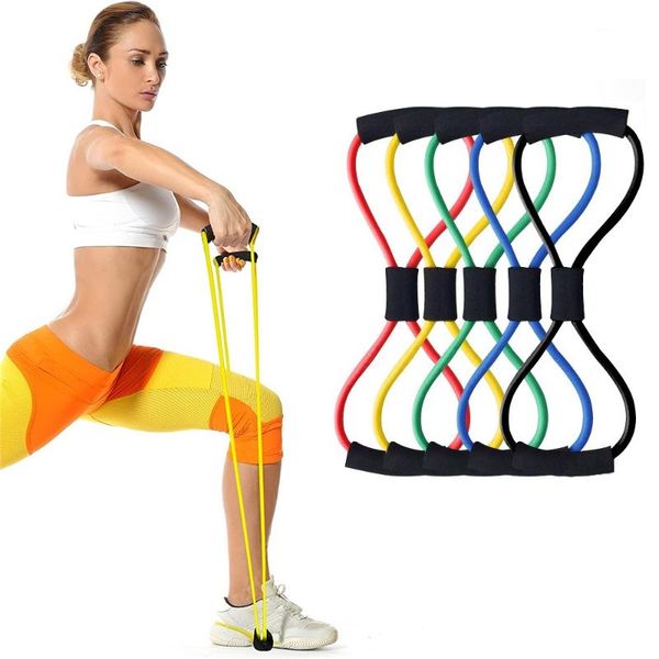resistance bands chest expander back leg stretch band yoga fitness equipment figure 8 rally elastic rope
resistance bands chest expander back leg stretch band yoga fitness equipment figure 8 rally elastic rope