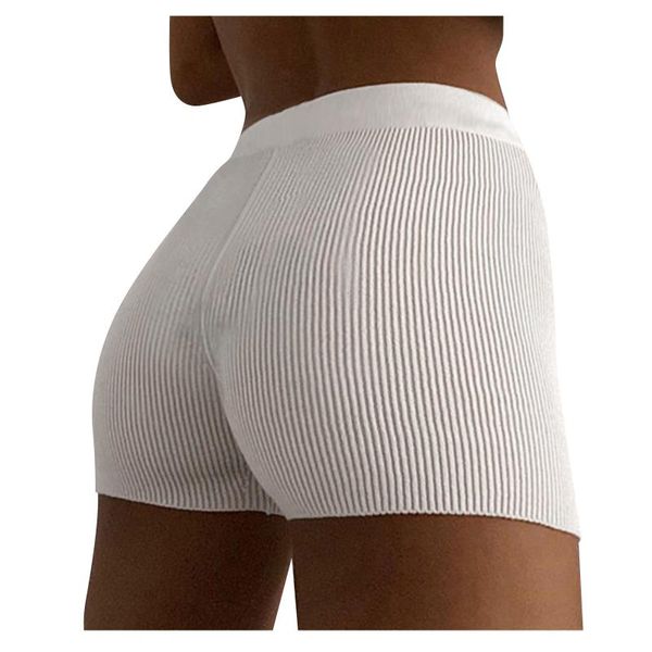 women's shorts summer knit cotton white women casual mini bodycon high waist ribbed streetwear basic biker stretched, White;black
women's shorts summer knit cotton white women casual mini bodycon high waist ribbed streetwear basic biker stretched, White;black
