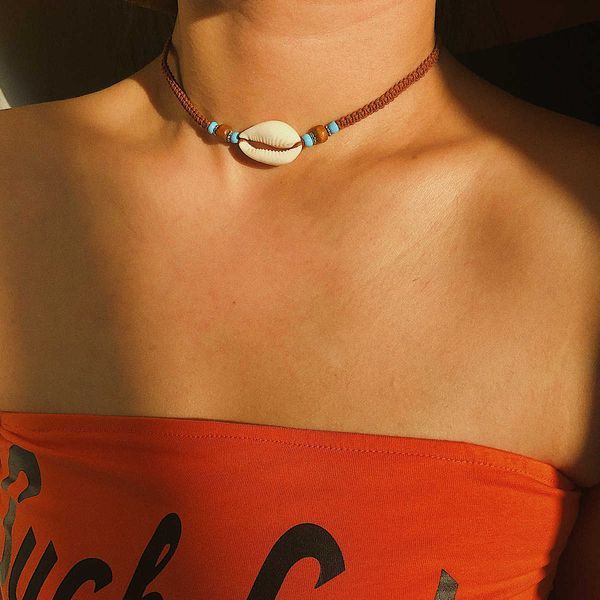 jewelry simple rice beads adjustable personality national creative round bead shell handmade necklace, Silver
jewelry simple rice beads adjustable personality national creative round bead shell handmade necklace, Silver