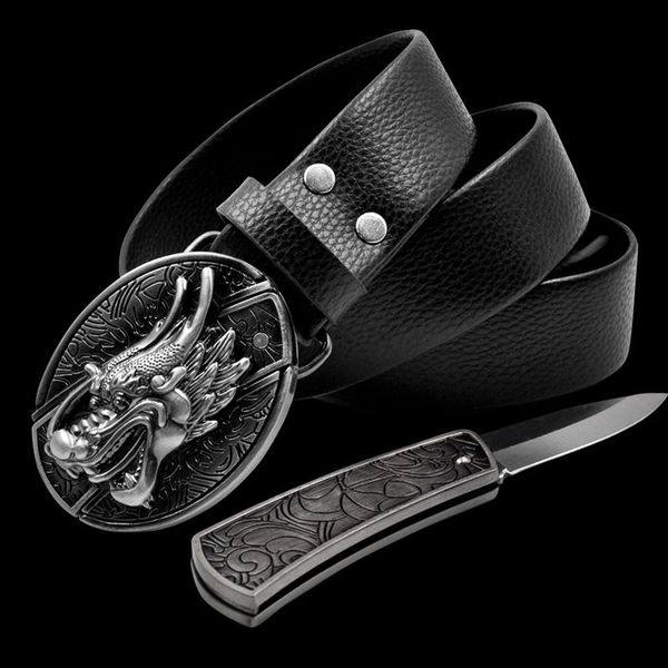 men039s leather personalized selfdefense non mainstream young people039s versatile fashion belt with knife, Black;brown
men039s leather personalized selfdefense non mainstream young people039s versatile fashion belt with knife, Black;brown