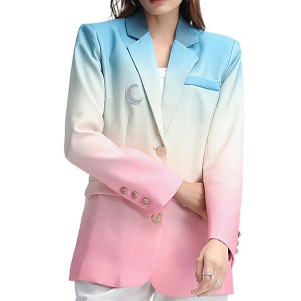 women's suits & blazers suit women blazer collar gradient single-breasted spandex fiber polyester jacket female loose small flower, White;black
women's suits & blazers suit women blazer collar gradient single-breasted spandex fiber polyester jacket female loose small flower, White;black