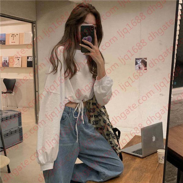 korean style waistline short waistband sleeves female white student shirt tide in autumn clothes outer clothing 08ql
korean style waistline short waistband sleeves female white student shirt tide in autumn clothes outer clothing 08ql