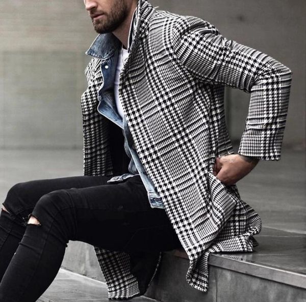 autumn and winter new spot european and american simple fashion plaid coat men's lapel single-breasted mid-length coat, Tan;black
autumn and winter new spot european and american simple fashion plaid coat men's lapel single-breasted mid-length coat, Tan;black