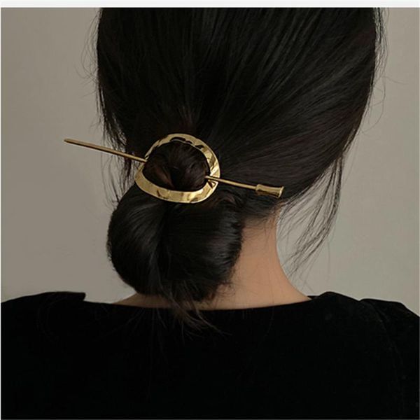 hair clips & barrettes aomu korean retro geometric round metal hairpin simple temperament arc tweezers sticks for women daily modeling tools, Golden;silver
hair clips & barrettes aomu korean retro geometric round metal hairpin simple temperament arc tweezers sticks for women daily modeling tools, Golden;silver