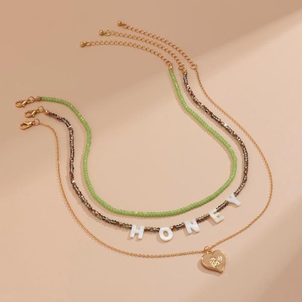 pendant necklaces boho acrylic/crystal beads with letter choker necklace for women fashion layered chains heart 2021 jewelry, Silver
pendant necklaces boho acrylic/crystal beads with letter choker necklace for women fashion layered chains heart 2021 jewelry, Silver