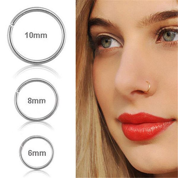 6/8/10mm simple nose ring clips septum ring hoop cartilage tragus helix small piercing nose rings for women girls body jewelry, Silver
6/8/10mm simple nose ring clips septum ring hoop cartilage tragus helix small piercing nose rings for women girls body jewelry, Silver