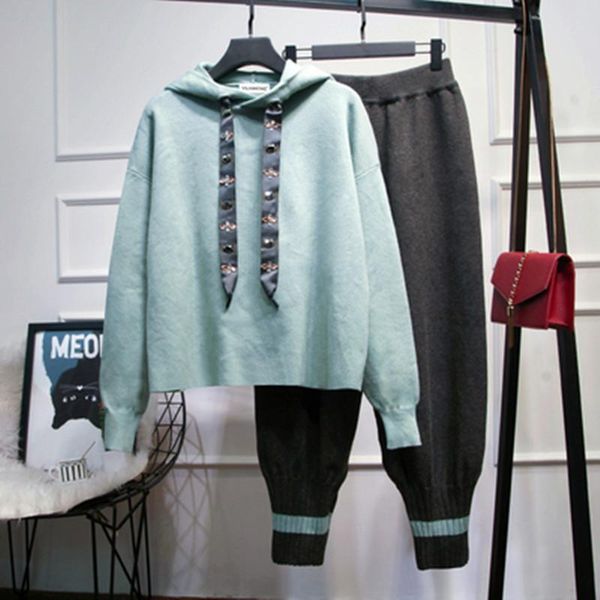 women's two piece pants 2021 autumn knitted 2 set women outfits long sleeve hoodies +wide leg pant suits tracksuit knit casual female c, White
women's two piece pants 2021 autumn knitted 2 set women outfits long sleeve hoodies +wide leg pant suits tracksuit knit casual female c, White