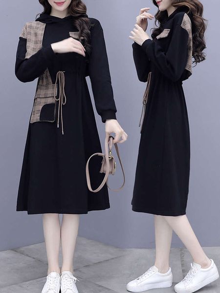 2021 spring and new style over knee dress women's autumn black waist slim long sleeve skirt, Black;gray
2021 spring and new style over knee dress women's autumn black waist slim long sleeve skirt, Black;gray