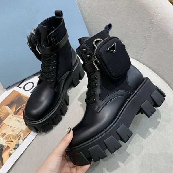 women designers rois boots ankle combat boot and martin booties winter ankles nylon bouch attached with box, Black
women designers rois boots ankle combat boot and martin booties winter ankles nylon bouch attached with box, Black
