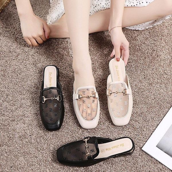 slipper 2021 summer girls fashion casual solid color baotou outdoor half slippers, Black;grey
slipper 2021 summer girls fashion casual solid color baotou outdoor half slippers, Black;grey