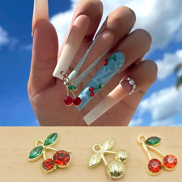 nail art decorations 10pcs cherry dangle 3d red cherries nails glitter rhinestone piercing charms loops press on tips acrylic jewelry, Silver;gold
nail art decorations 10pcs cherry dangle 3d red cherries nails glitter rhinestone piercing charms loops press on tips acrylic jewelry, Silver;gold