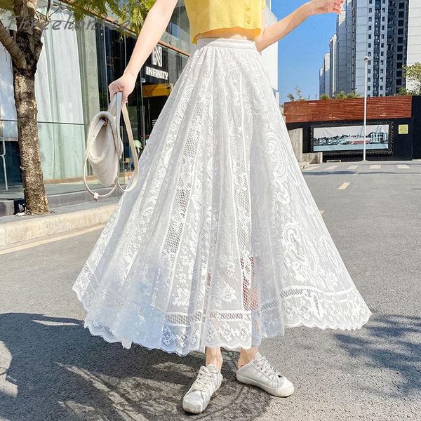 skirts 2021 summer woman casual elegant lace skirt high waist a-line solid pleated ankle-length female sweet fashion, Black
skirts 2021 summer woman casual elegant lace skirt high waist a-line solid pleated ankle-length female sweet fashion, Black