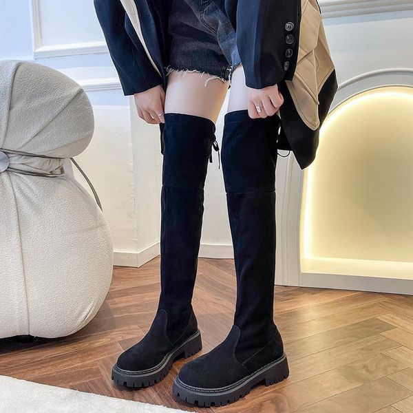 boots 2021 black women's shoes thigh high female winter women over the knee flat stretch fashion
boots 2021 black women's shoes thigh high female winter women over the knee flat stretch fashion