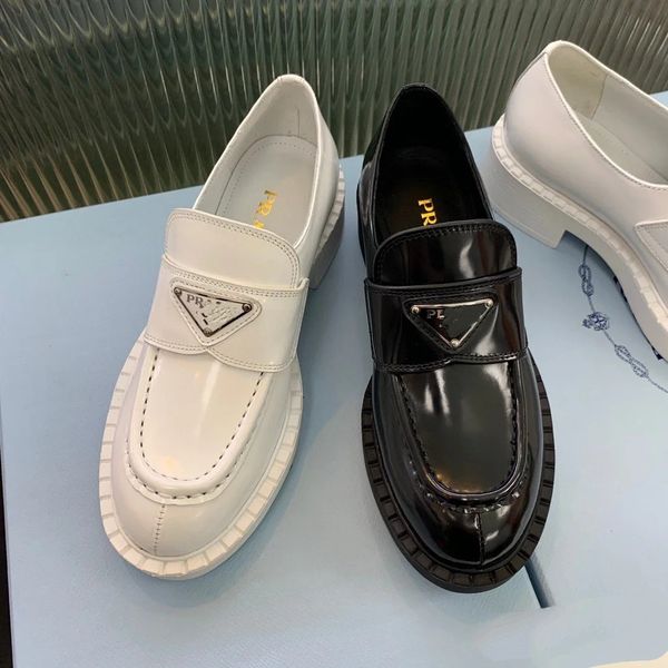 thick soled loafers women's autumn new leather triangle black single shoes british small outlets
thick soled loafers women's autumn new leather triangle black single shoes british small outlets