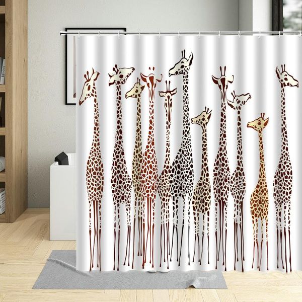 giraffe shower curtain hand drawn african wildlife long neck animal pattern waterproof bathroom decor bath curtains with hooks
giraffe shower curtain hand drawn african wildlife long neck animal pattern waterproof bathroom decor bath curtains with hooks