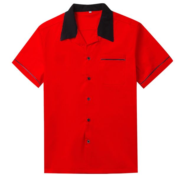 2021 new 50s vintage rockabilly shirts short sleeve punk rave shirt mens hip hop stitching men rock-n-roll apparel red white yellow vf85, White;black
2021 new 50s vintage rockabilly shirts short sleeve punk rave shirt mens hip hop stitching men rock-n-roll apparel red white yellow vf85, White;black
